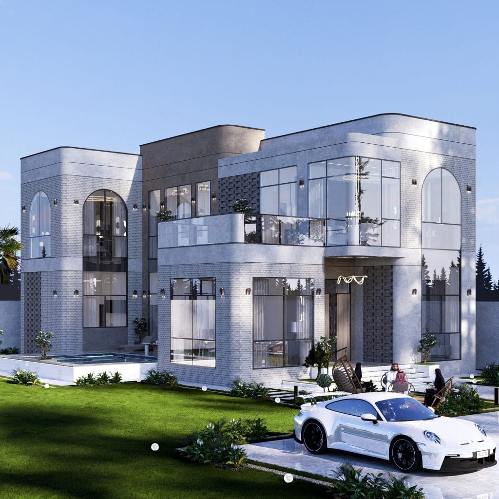 Prestigious villa by Retaj Engineering, reflecting high-quality construction and design.